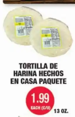 Carnicerias Jimenez TORTILLA DE HARINA HECHOS EN CASA PAQUETE offer