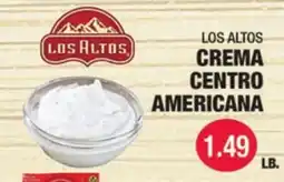 Carnicerias Jimenez LOS ALTOS CREMA CENTRO AMERICANA offer