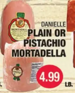 Carnicerias Jimenez DANIELLE PLAIN OR PISTACHIO MORTADELLA offer