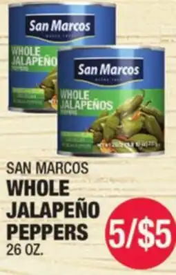 Carnicerias Jimenez SAN MARCOS WHOLE JALAPEÑO PEPPERS offer