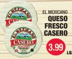 Carnicerias Jimenez EL MEXICANO QUESO FRESCO CASERO offer