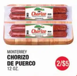 Carnicerias Jimenez MONTERREY CHORIZO DE PUERCO offer