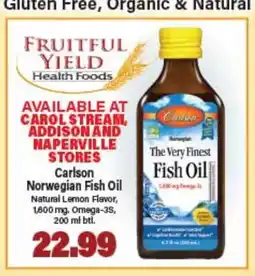 Angelo Caputo's Fresh Market Carlson Norwegian Fish Oil offer