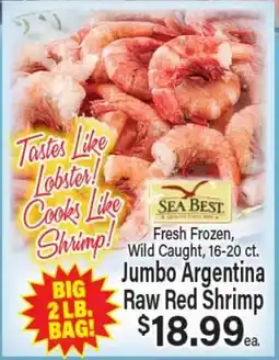 Angelo Caputo's Fresh Market Jumbo Argentina Raw Red Shrimp offer