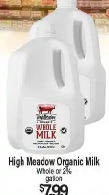 Angelo Caputo's Fresh Market High Meadow Organic Milk offer
