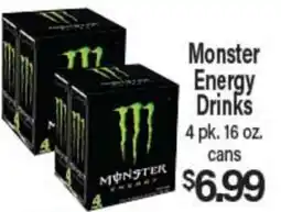 Angelo Caputo's Fresh Market Monster Energy Drinks offer