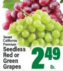Angelo Caputo's Fresh Market Sweet California Premium Seedless Red or Green Grapes offer