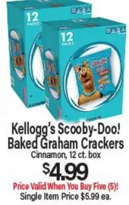 Angelo Caputo's Fresh Market Kellogg's Scooby-Doo! Baked Graham Crackers offer
