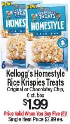 Angelo Caputo's Fresh Market Kellogg's Homestyle Rice Krispies Treats offer