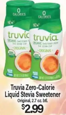 Angelo Caputo's Fresh Market Truvia Zero-Calorie Liquid Stevia Sweetener offer