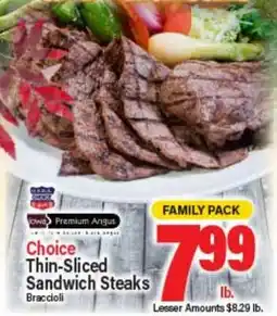 Angelo Caputo's Fresh Market Choice Thin-Sliced Sandwich Steaks offer