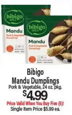 Angelo Caputo's Fresh Market Bibigo Mandu Dumplings offer