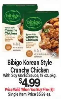 Angelo Caputo's Fresh Market Bibigo Korean Style Crunchy Chicken offer