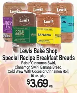 Angelo Caputo's Fresh Market Lewis Bake Shop Special Recipe Breakfast Breads offer