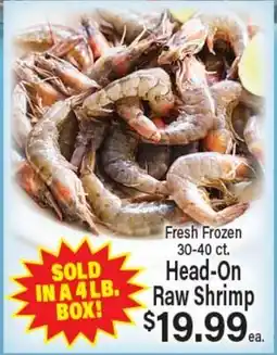 Angelo Caputo's Fresh Market Fresh Frozen Head-On Raw Shrimp offer