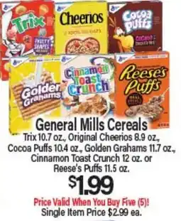 Angelo Caputo's Fresh Market General Mills Cereals offer