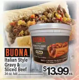 Angelo Caputo's Fresh Market BUONA Italian Style Gravy & Sliced Beef offer
