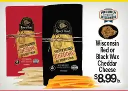 Angelo Caputo's Fresh Market Wisconsin Red or Black Wax Cheddar Cheese offer