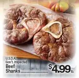 Angelo Caputo's Fresh Market U.S.D.A. Gov't Inspected Beef Shanks offer