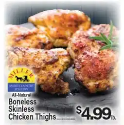 Angelo Caputo's Fresh Market All-Natural Boneless Skinless Chicken Thighs offer