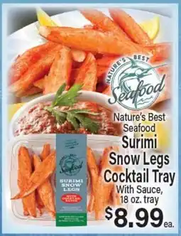 Angelo Caputo's Fresh Market Nature's Best Seafood Surimi Snow Legs Cocktail Tray offer
