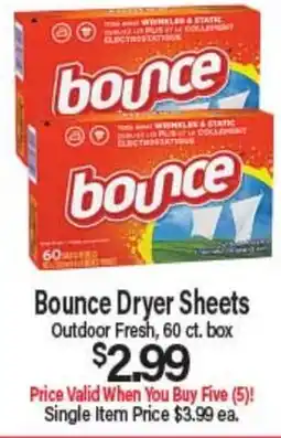 Angelo Caputo's Fresh Market Bounce Dryer Sheets offer