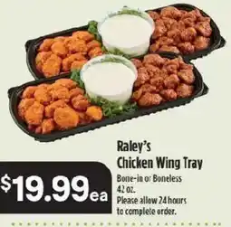 Raley's Raley's Chicken Wing Tray offer