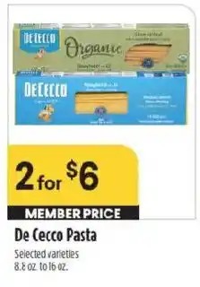 Raley's De Cecco Pasta offer