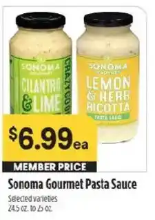 Raley's Sonoma Gourmet Pasta Sauce offer