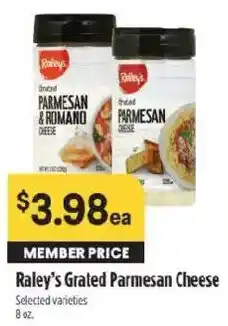 Raley's Grated Parmesan Cheese