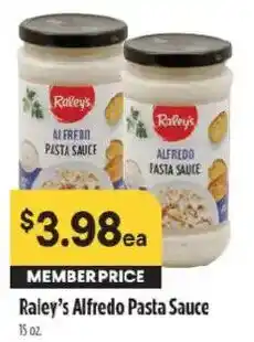 Raley's Raley's Alfredo Pasta Sauce offer