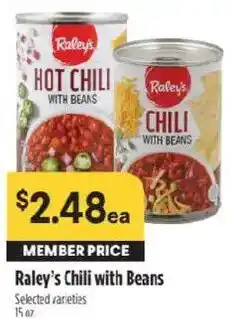 Raley's Raley's Chili with Beans offer