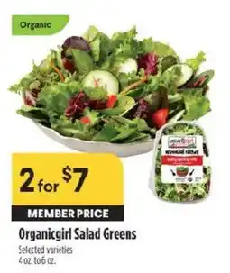 Raley's Organicgirl Salad Greens offer