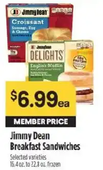 Raley's Jimmy Dean Breakfast Sandwiches offer