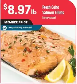 Raley's Fresh Coho Salmon Fillets offer