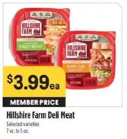 Raley's Hillshire Farm Deli Meat offer