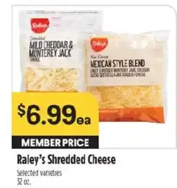 Raley's Raley's Shredded Cheese offer