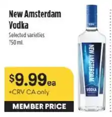 Raley's New Amsterdam Vodka offer