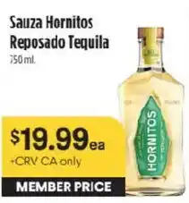 Raley's Sauza Hornitos Reposado Tequila offer