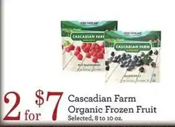 Yoke's Fresh Market Cascadian Farm Organic Frozen Fruit offer