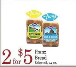Yoke's Fresh Market Franz Bread offer