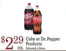 Yoke's Fresh Market Coke or Dr. Pepper Products offer