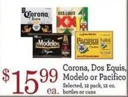 Yoke's Fresh Market Corona, Dos Equis, Modelo or Pacifico offer