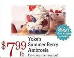 Yoke's Fresh Market Yoke's Summer Berry Ambrosia offer