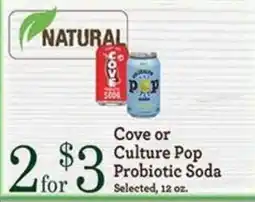 Yoke's Fresh Market Cove or Culture Pop Probiotic Soda offer