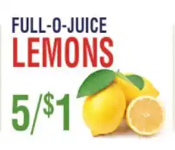 Circus Fruits FULL-O-JUICE LEMONS offer