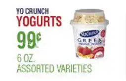 Circus Fruits YO CRUNCH YOGURTS offer