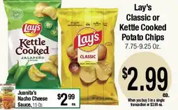 Big Saver Foods Lay's Classic or Kettle Cooked Potato Chips offer