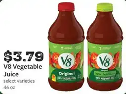 Fareway V8 vegetable juice offer