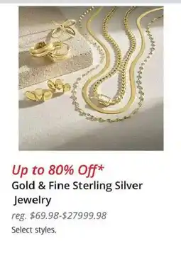JC Penney Gold & Fine Sterling Silver Jewelry offer